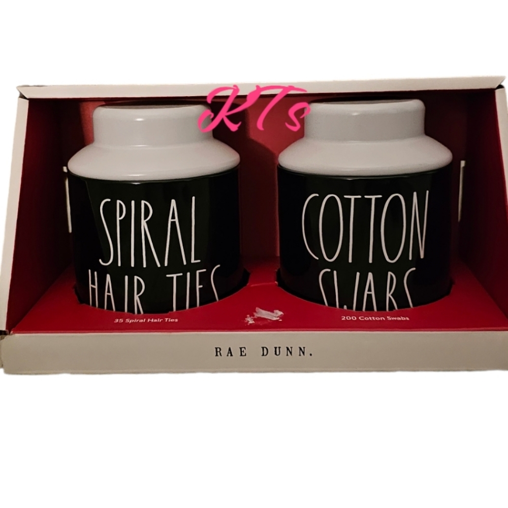 New! Rae Dunn Filled Metal Jars